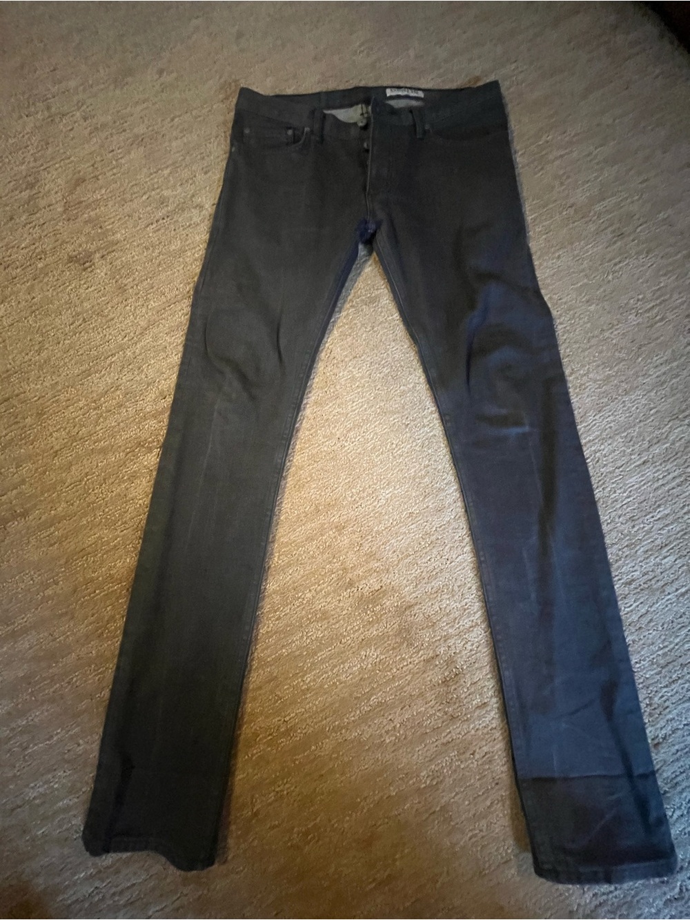 Men's Gustin stretch skinny fit Dark Gray Jeans